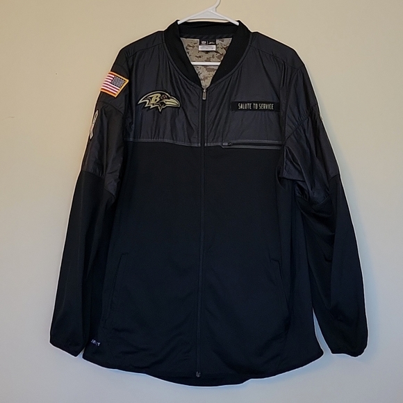 Nike Other - Nike NFL ONFIELD APPAREL Baltimore Ravens Salute to Service jacket
